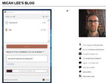 Tablet Screenshot of micahflee.com
